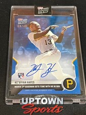 2021 TOPPS NOW 2B KE'BRYAN HAYES (RC) AUTO #9/49 - Hits HR opening day 4/1/21
