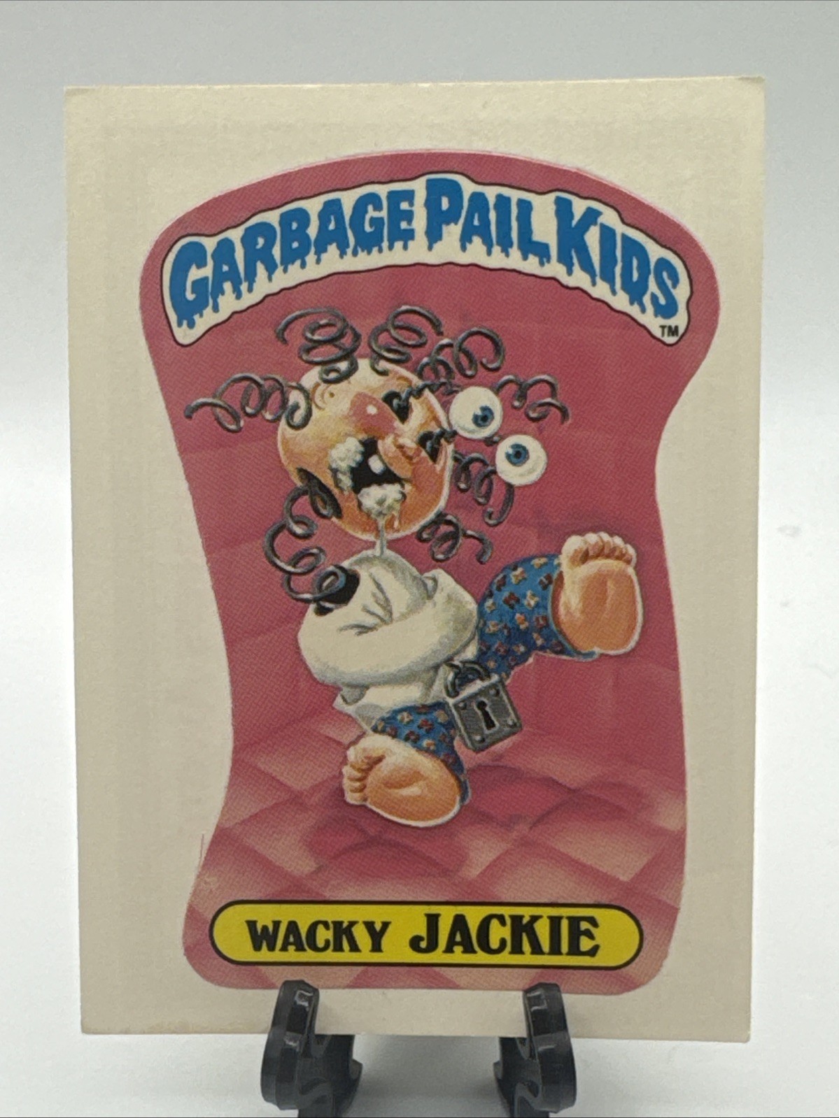 17a Wacky Jackie Matte OS1 GPK 1985 Topps Garbage Pail Kids Series 1 USA First