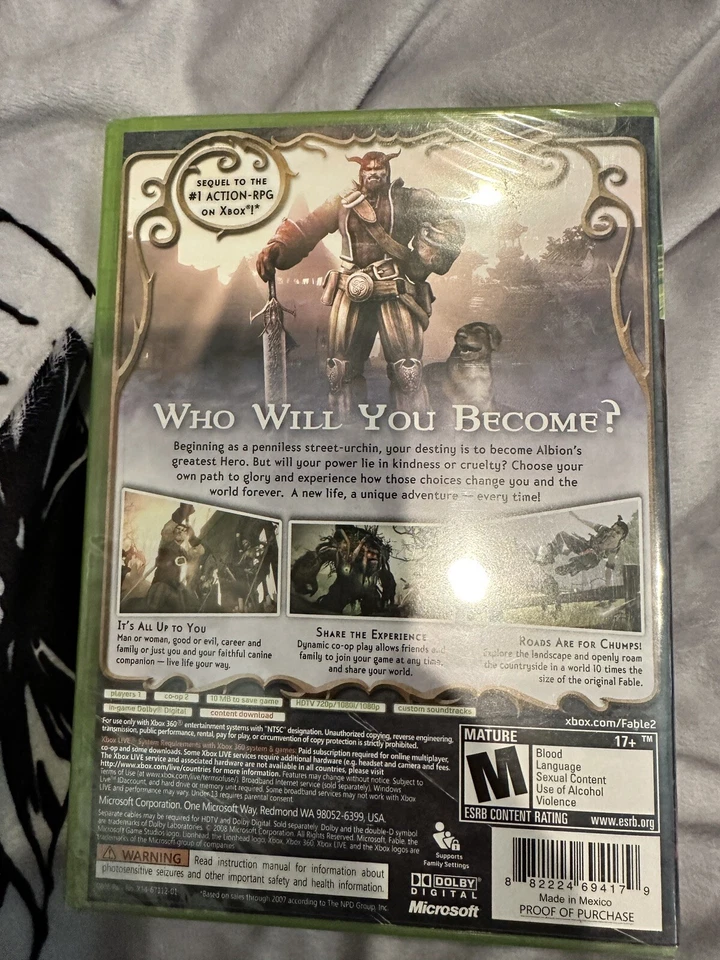 NEW Fable 2 XBox 360 Microsoft 2008 First Print “Do Not Sell Before” First Print - Image 2 of 4
