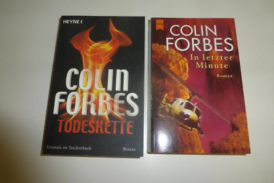 2 Thriller von Colin FORBES:  Todeskette + In letzter Minute / 2010 + 2002