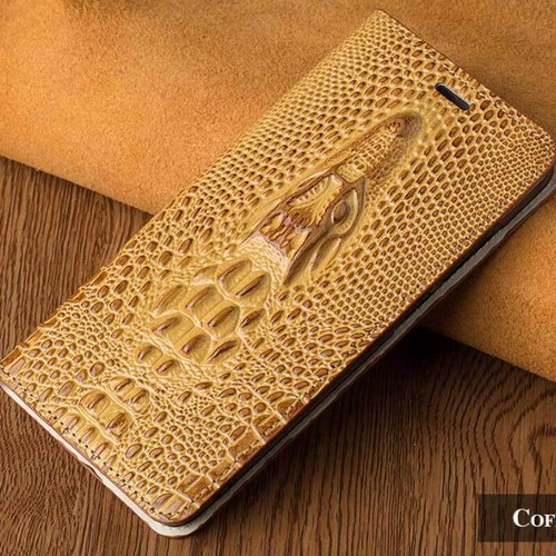 Genuine Leather Flip case for Oneplus 10 ACE Pro 10T Crocodile Dragon Head Cover - Picture 11 of 30