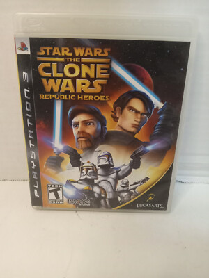 Star Wars The Clone Wars Republic Heroes Playstation 3 2009 PS3 CIB Tested