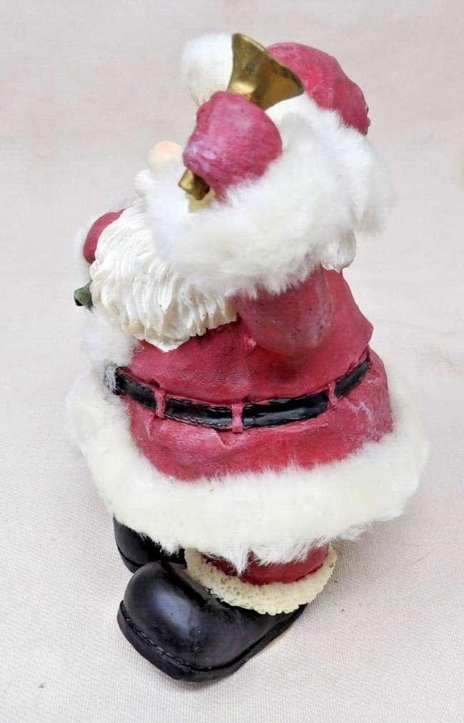 Vintage K’s Collection Santa Ringing A Bell Figurine 6" Tall