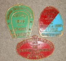PLAQUES CONCOURS HIPPIQUE  chevaux  équitation vintage déco loft x 3