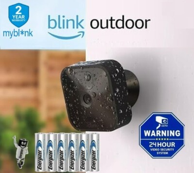Blink Outdoor Add-On Überwachungskamera 1080p HD Wireless + CCTV + 6 Akkus