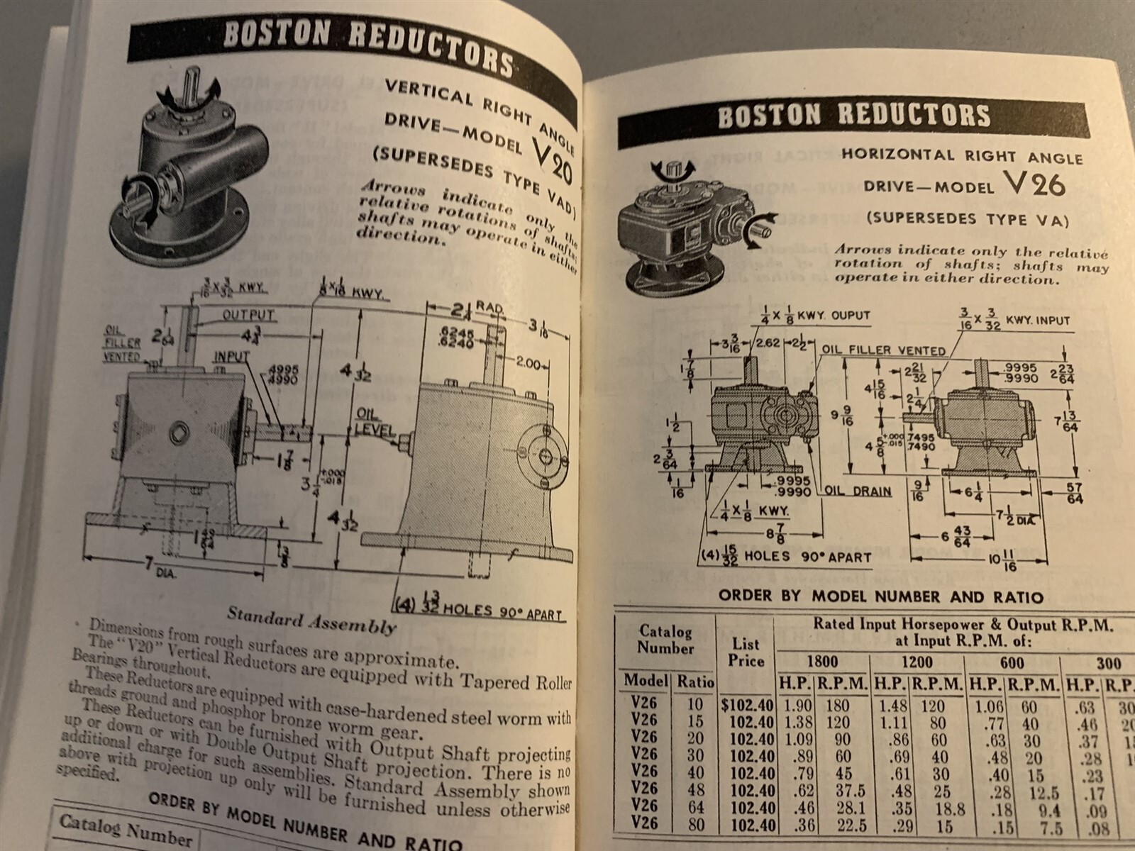 1949, Boston Gear Works, Philadelphia PA Catalog, Gears, Sprockets