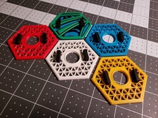 Major Matt Mason Color Display Stands X4, Calisto Stand Base X1, Figures Not Inc