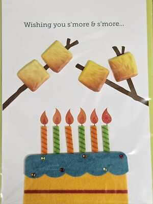 Papyrus Birthday Card (S'more Fun) Cake 3D 
