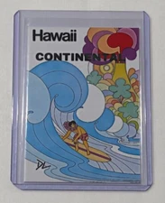 Continental Airlines Limited Edition Artist Signed “Hawaii” Trading Card 3/10