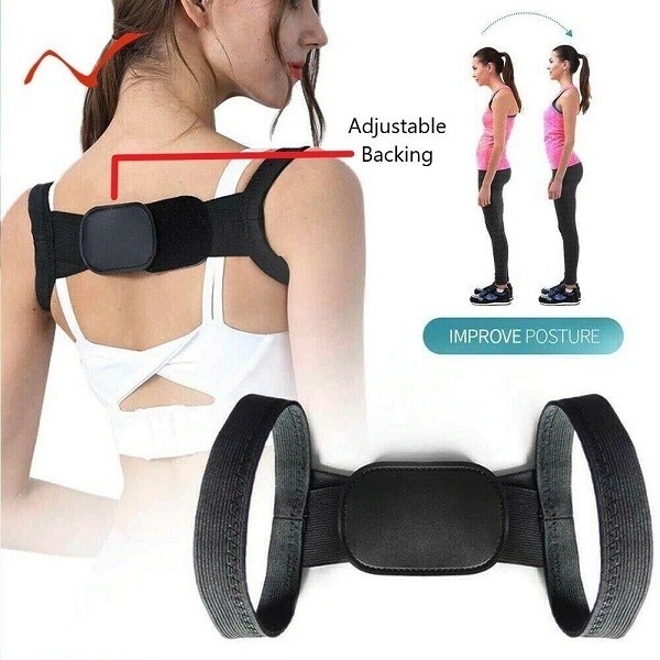 POSTURE CORRECTOR Back Support Upper Shoulder Brace Straightener Women Men  UK
