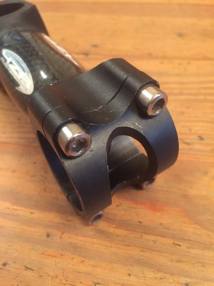 Vástago de bicicleta de carretera de aluminio carbono 4ZA 1000 mm 31,8 mm negro Foto 4 de 4