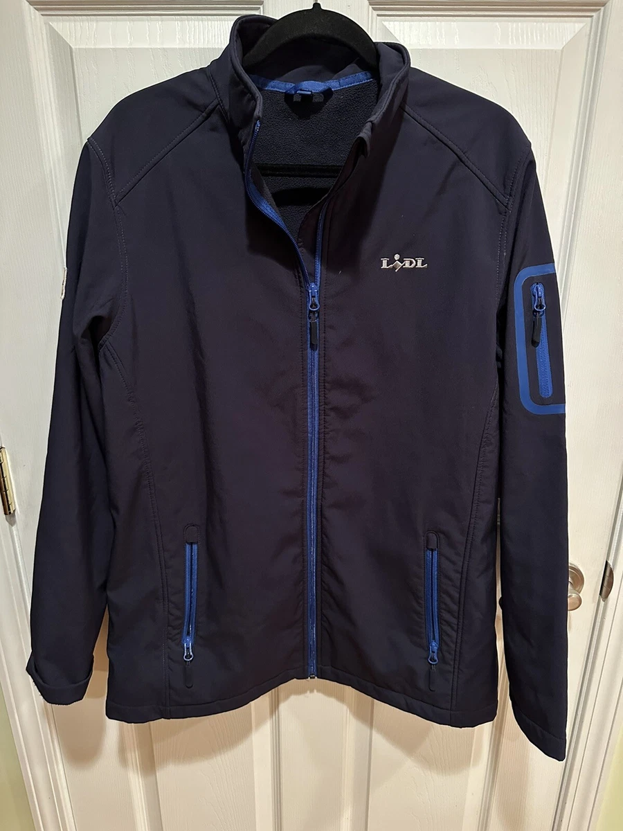 Lidl Employee Uniform Softshell Jacket Blue Size Large Polyester