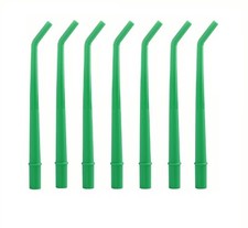 Dental 1/4" Surgical Aspirator Tips Green 25 Pcs/bag