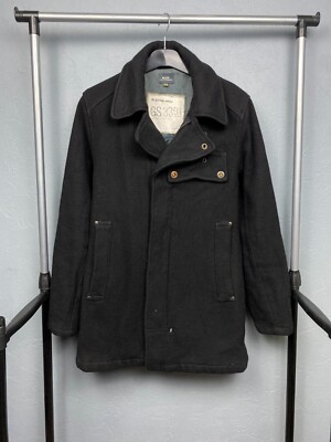 G Star Raw Vintage Wool Ward P Coat Jacket Size L | eBay