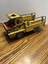 VTG 1966 Made In Canada Structo 24HR Service Yellow Truck Pressed Steel