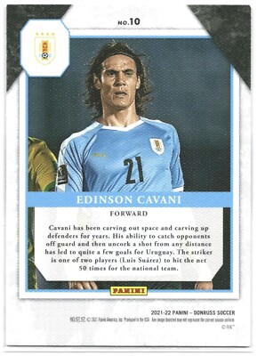 2021-22 Panini Donruss World Cup Edison Cavani Elite Series