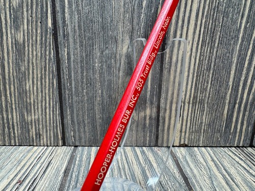 Hooper Holmes Bur. Inc. Red Advertising Pencil With Eraser - Picture 3 of 4
