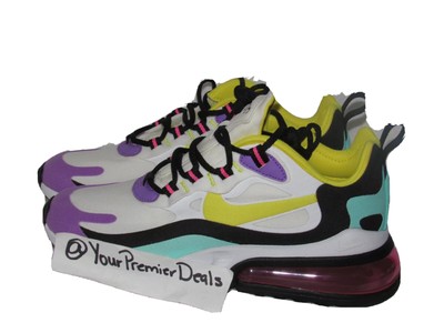 air max 270 react trainers white dynamic yellow black