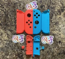 Genuine Nintendo Switch Joycon Housing Shells Neon Red (L) & Neon Blue (R) OEM