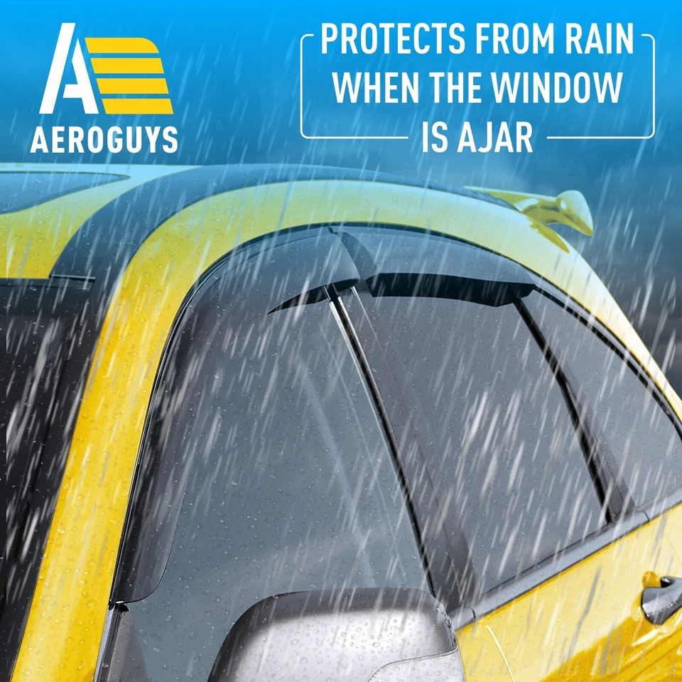 Parasoles de lluvia protectores de viento para Honda CR-V 2007-2011 Foto 3 de 4