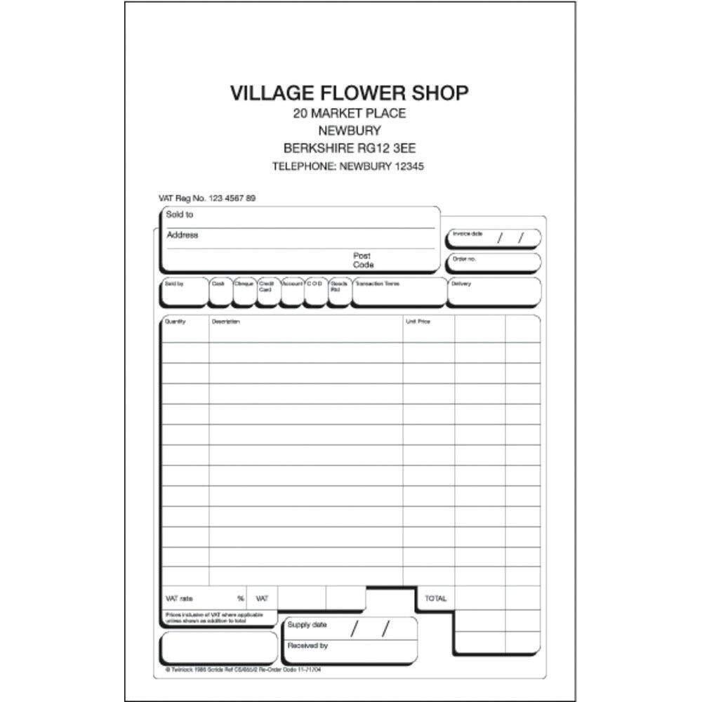 Rexel Twinlock Scribe 855 Sales Receipt 3 Part Refill (Pack of 75) 1 Sales Recei