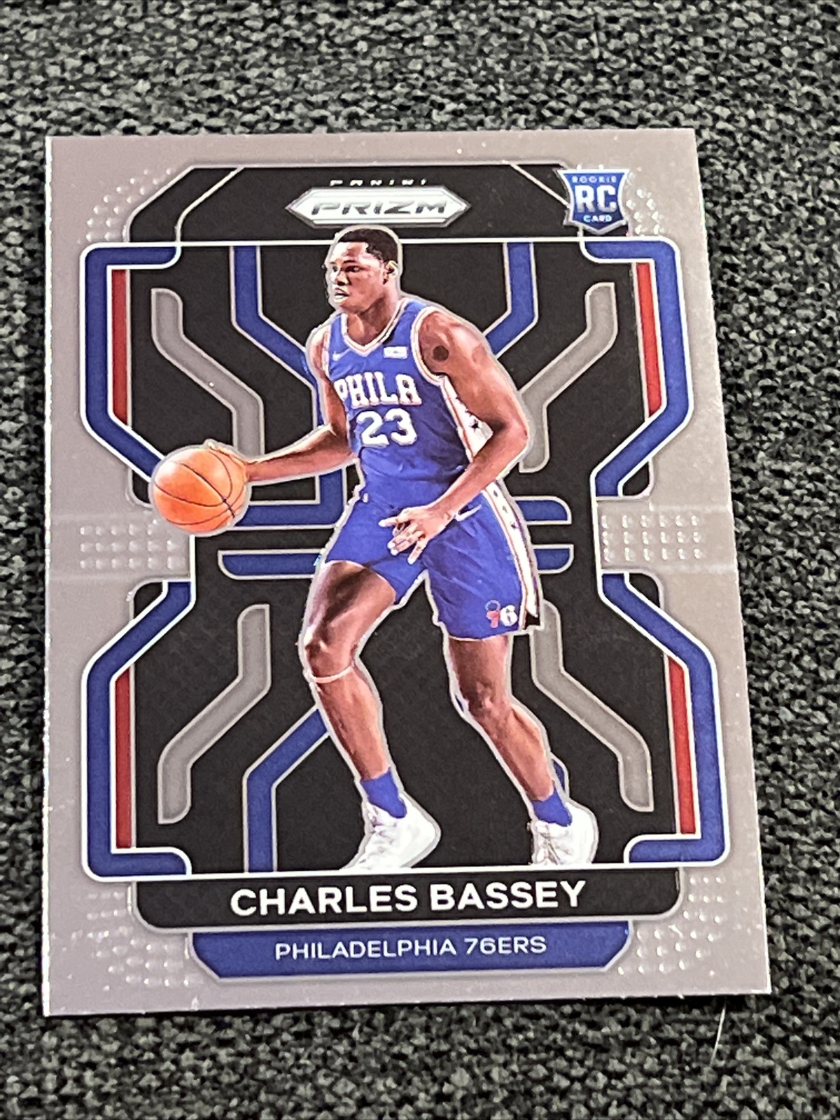 2021-22 Panini Prizm #304 Charles Bassey Base Prizm RC Philadelphia 76ers