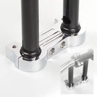 US Duty Paid quality billet chrome gauge mount adapter fits Harley T-bar 1.25"