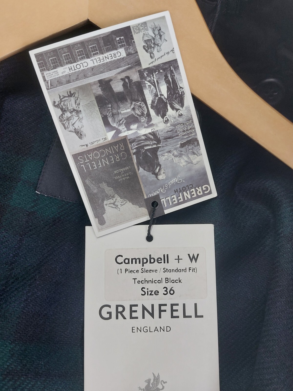 Grenfell Coat Guaranteed Genuine Made in England New With Tags RRP £800