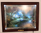 New ListingHtf Thomas Kinkade "Everette'S Cottage" Illuminated Canvas Bradford Exchange