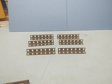 Gilbert Erector MO - 3" ANGLE GIRDER: 1935-52 NICKEL PLATED Lot Of 6 7 Hole