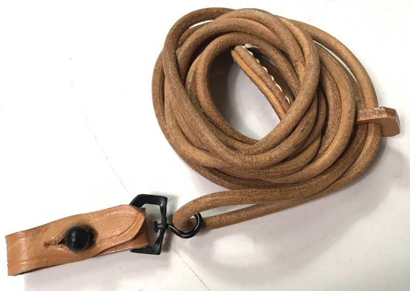  WWI WWII GERMAN P08 P-08 LUGER PISTOL LEATHER LANYARD STRAP