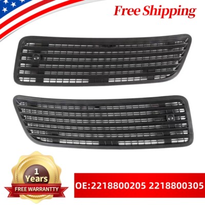 Grille Supérieure De Capot Avant Pour Mercedes Classe S W221 2007-2013 - ABS Noir, Design Sport, Meilleur Flux D'air - 2