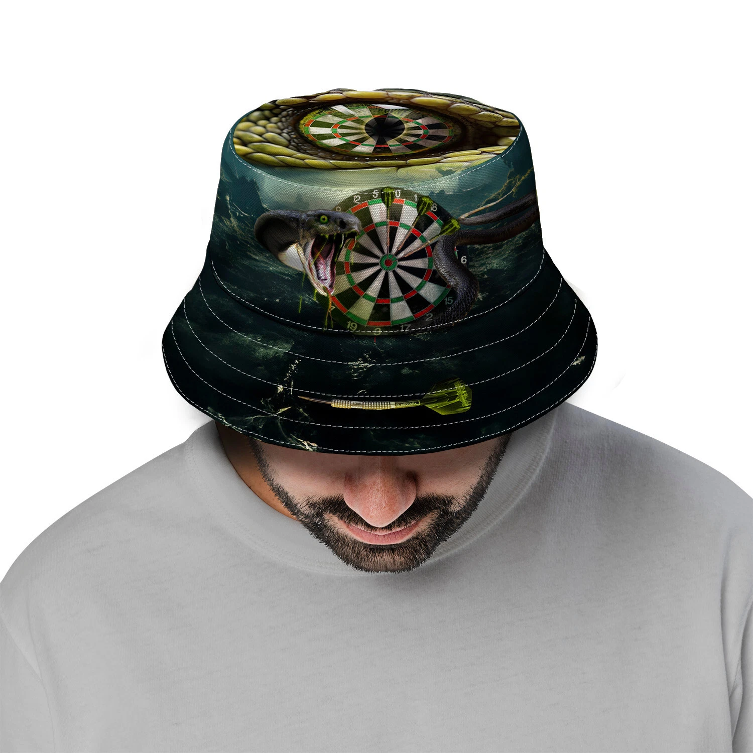 Darts Snake Design Bucket Hat - Unisex - Available in 5 sizes
Opens in a new window or tab