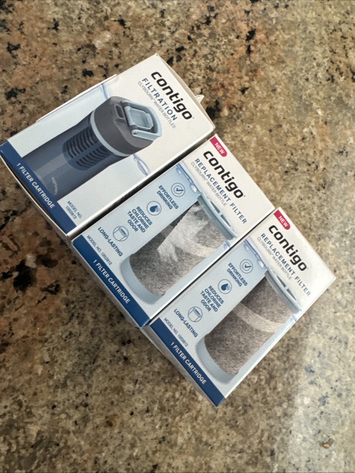 3 Pack Contigo Replacement Water Filter Cartridge 1352812 Cl