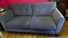 GRAPHITE 3 SEATER SETTEE VGC NO PET SMOKE SOFT CUSHIONS £125 oNO COLLECTION ONLY