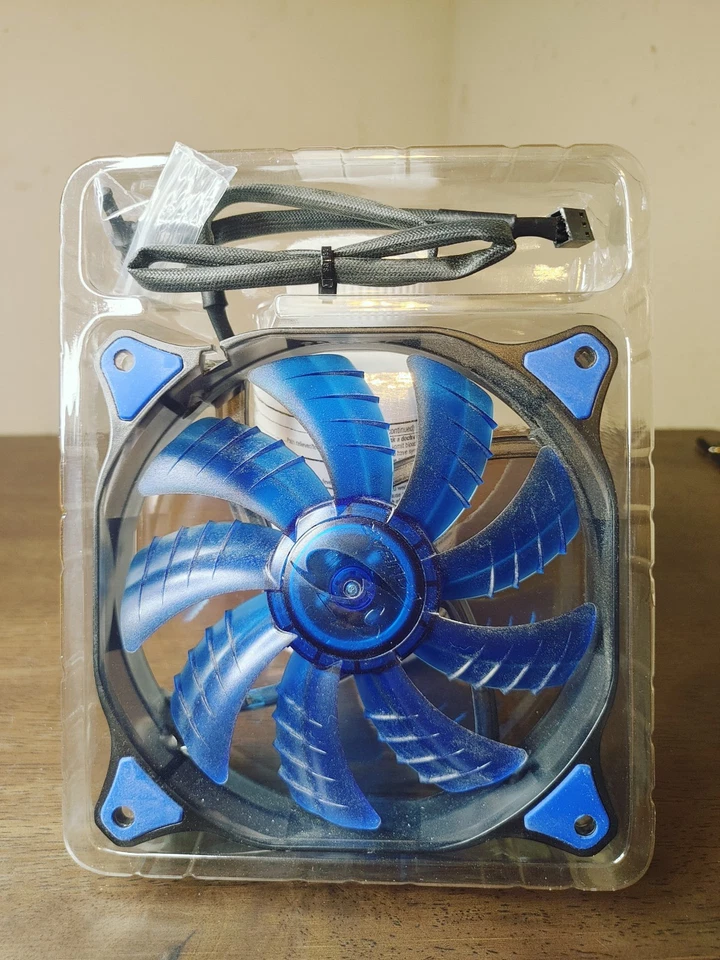 COUGAR CFD120 Blue LED Cooling Fan 120MM Hydraulic-Bearing (CF-D12HB-B) - Image 2 of 2