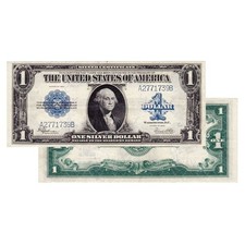USA 1923 $1 Dollar Horse Blanket Silver Certificate Note - About Uncirculated