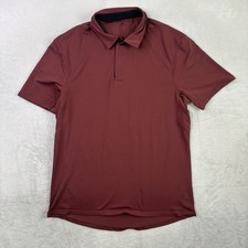 Lululemon Evolution Performance Stretch Short Sleeve Polo Collared Shirt Mens M