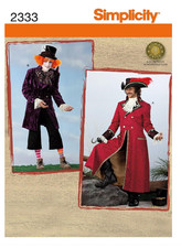 Pirate Clown Costume Sewing Pattern U-Pick Size Men's XS-XL Simplicity 2333 OOP