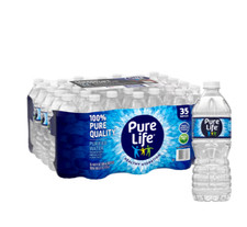 Pure Life Purified Water, 16.9 fl oz, 35-Pack Plastic Bottles