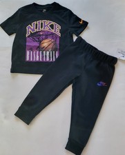 NIKE Toddler Boy 2-piece Fleece pants set t-shirt  Joggers Size 2T 3T 4T 6 Blue