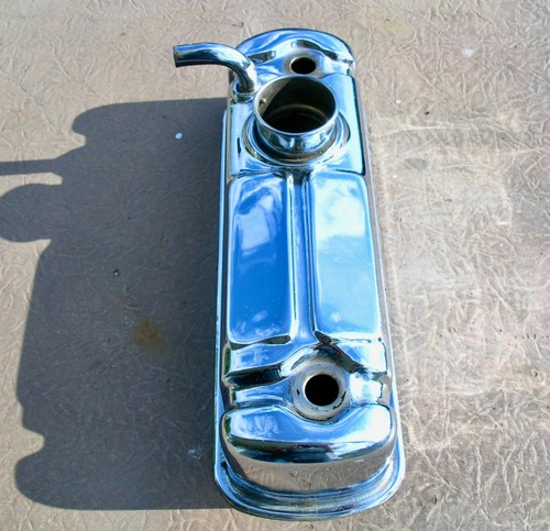 1275 CHROME VALVE COVER A Series MG Midget Sprite Healey Cooper Tappet Rocker - Picture 2 of 8