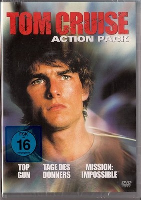 DVD Tom Cruise-Action Pack (Top Gun, Tage des Donners, Mission: Impossible) *OVP