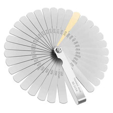 32PCS Stainless Steel Feeler Gauge Set Portable Gap Measuring Tool