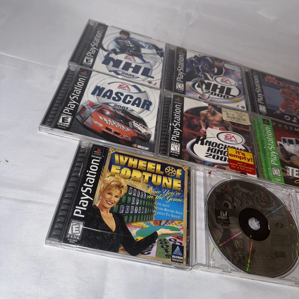 Lote de 8 juegos Sony PlayStation 1 y mando probado funcionando nostalgia Foto 2 de 4