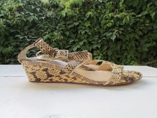jimmy Choo Kitten snake Shoes 38.5 US 7.5 Ankle Strappy Sandals