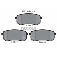 Textar 2427601 Bremsbelagsatz Scheibenbremse Hinterachse FüR Hyundai Kia