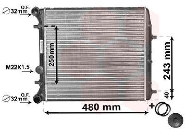 Van Wezel KüHler WasserküHler MotorküHlung MotorküHler *** Ir Plus *** 76002005-image