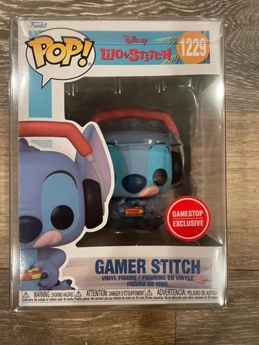 Funko Pop! Disney Lilo & Stitch: Gamer Stitch #1229 GameStop Exclusive MINT New