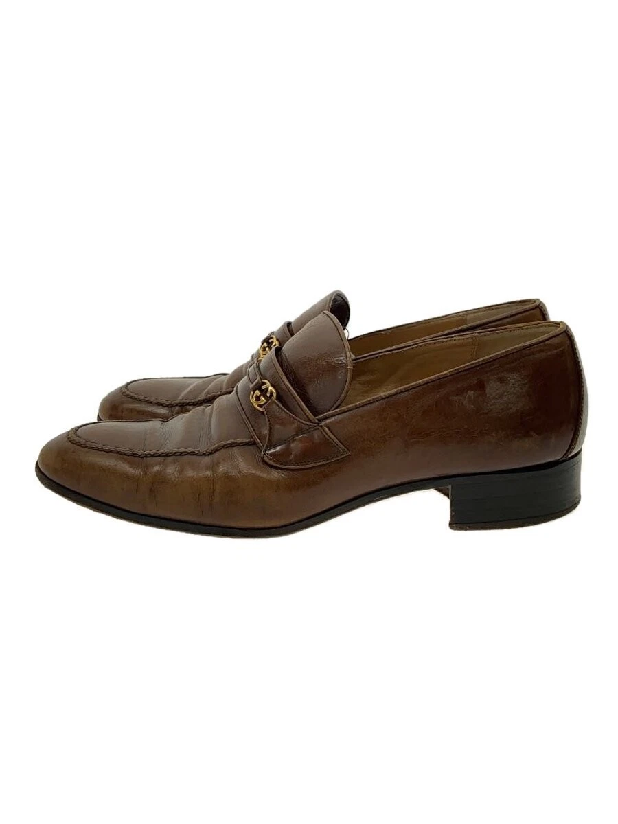 Mocassins Gucci cuir marron 41,5 occasion classique chaussures habillées à enfiler